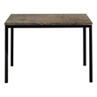 Klair Living Harry Wood and Metal Computer Desk in Black and Rustic Gray