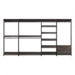 Klair Living Monica Wood Walk-in Closet System in Rustic Gray