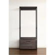 Klair Living Monica Wood Walk-in Closet System in Rustic Gray