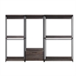 Klair Living Monica Wood Walk-in Closet System in Rustic Gray