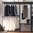 Klair Living Monica Wood Walk-in Closet System in Rustic Gray