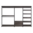 Klair Living Monica Wood Walk-in Closet System in Rustic Gray