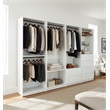 Klair Living Prosper White Freestanding Walk in Wood Closet System in Oak