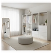 Klair Living Prosper White Freestanding Walk in Wood Closet System in Oak
