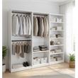 Klair Living Prosper White Freestanding Walk in Wood Closet System in Oak