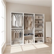 Klair Living Prosper White Freestanding Walk in Wood Closet System in Oak