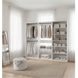 Klair Living Prosper White Freestanding Walk in Wood Closet System in Oak
