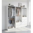 Klair Living Prosper White Freestanding Walk in Wood Closet System in Oak
