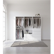 Klair Living Prosper White Freestanding Walk in Wood Closet System in Oak