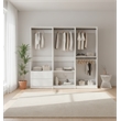 Klair Living Prosper White Freestanding Walk in Wood Closet System in Oak