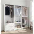 Klair Living Prosper White Freestanding Walk in Wood Closet System in Oak