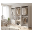 Klair Living Prosper White Freestanding Walk in Wood Closet System in Oak