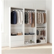 Klair Living Prosper White Freestanding Walk in Wood Closet System in Oak