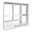 Klair Living Prosper White Freestanding Walk in Wood Closet System in Oak