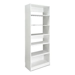 Klair Living Prosper 32&quot White Wood Walk-in Closet with Five Shelves