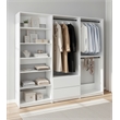 Klair Living Prosper White Freestanding Walk in Wood Closet System in Oak