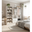 Klair Living Prosper White Freestanding Walk in Wood Closet System in Oak