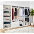 Klair Living Prosper White Freestanding Walk in Wood Closet System in Oak