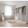 Klair Living Prosper White Freestanding Walk in Wood Closet System in Oak