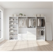 Klair Living Prosper White Freestanding Walk in Wood Closet System in Oak