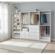 Klair Living Prosper White Freestanding Walk in Wood Closet System in Oak