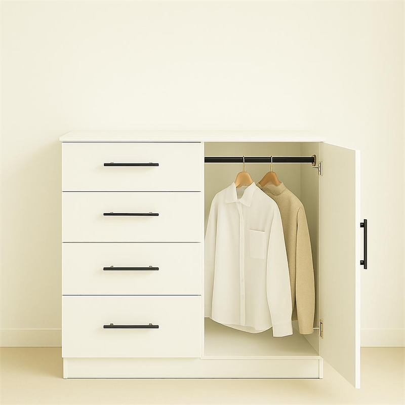 Klair Living Robin Gentleman's Chest in White