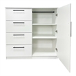 Klair Living Robin Gentleman's Chest in White