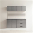 Klair Living Astro Series Garage Cabinet Set C (5-Piece) in Metallic Gray