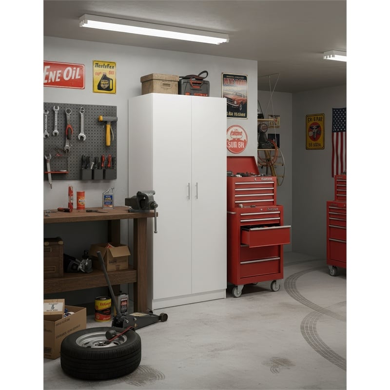 Klair Living Modex Multi-Purpose Utility Storage Cabinet in White