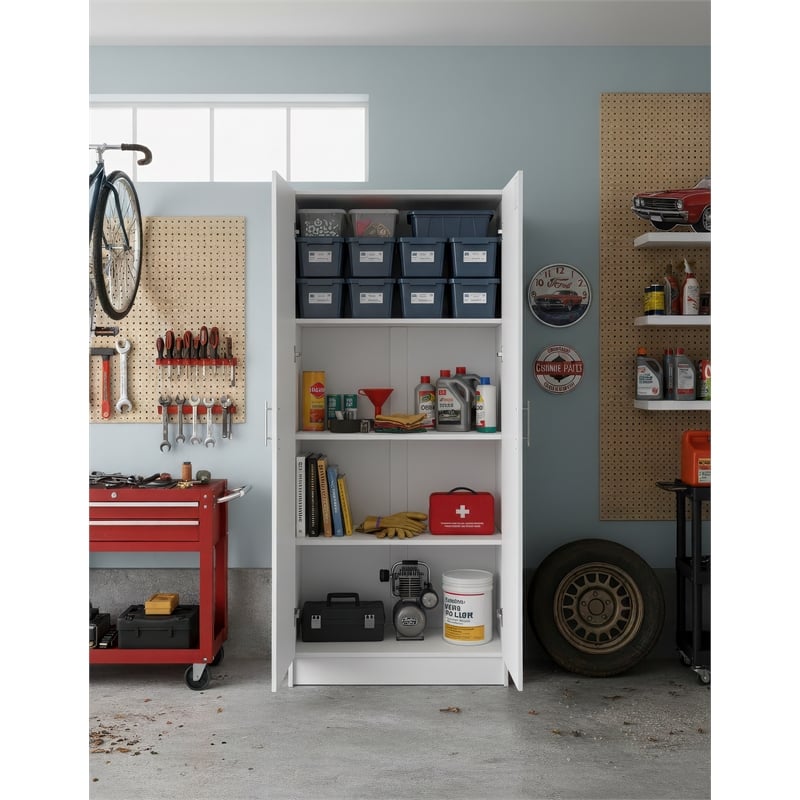 Klair Living Modex Multi-Purpose Utility Storage Cabinet in White