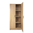 Klair Living Modex Multi-Purpose Utility Storage Cabinet (2-Piece Set) in Oak