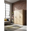 Klair Living Modex Multi-Purpose Utility Storage Cabinet (2-Piece Set) in Oak