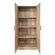Klair Living Modex Multi-Purpose Utility Storage Cabinet (2-Piece Set) in Oak