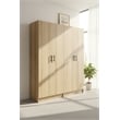 Klair Living Modex Multi-Purpose Utility Storage Cabinet (2-Piece Set) in Oak