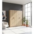 Klair Living Modex Multi-Purpose Utility Storage Cabinet (2-Piece Set) in Oak