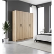 Klair Living Modex Multi-Purpose Utility Storage Cabinet (2-Piece Set) in Oak