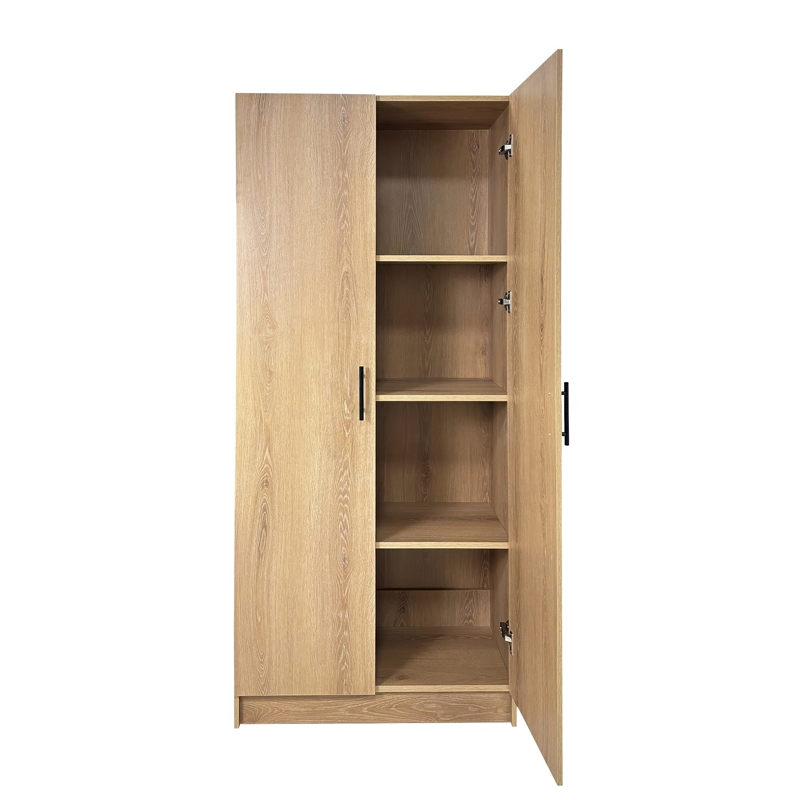 Klair Living Modex Multi-Purpose Utility Storage Cabinet (3-Piece Set) in Oak