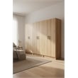 Klair Living Modex Multi-Purpose Utility Storage Cabinet (3-Piece Set) in Oak