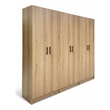 Klair Living Modex Multi-Purpose Utility Storage Cabinet (3-Piece Set) in Oak