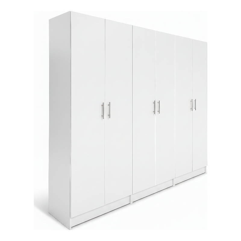 Klair Living Modex Multi-Purpose Utility Storage Cabinet (3-Piece Set) in White