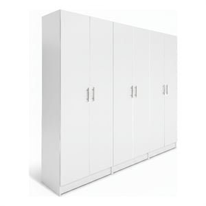 Klair Living Modex Multi-Purpose Utility Storage Cabinet (3-Piece Set) in White