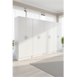 Klair Living Modex Multi-Purpose Utility Storage Cabinet (4-Piece Set) in White