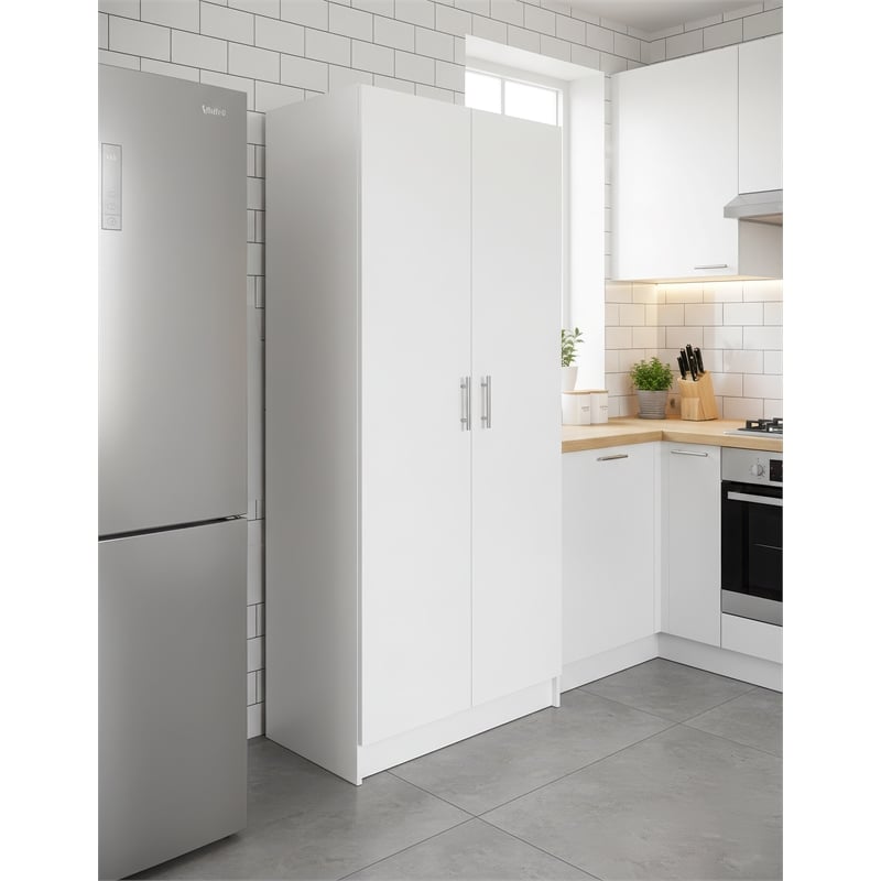 Klair Living Modex Multi-Purpose Utility Storage Cabinet (4-Piece Set) in White