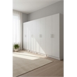 Klair Living Modex Multi-Purpose Utility Storage Cabinet (4-Piece Set) in White