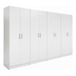 Klair Living Modex Multi-Purpose Utility Storage Cabinet (4-Piece Set) in White