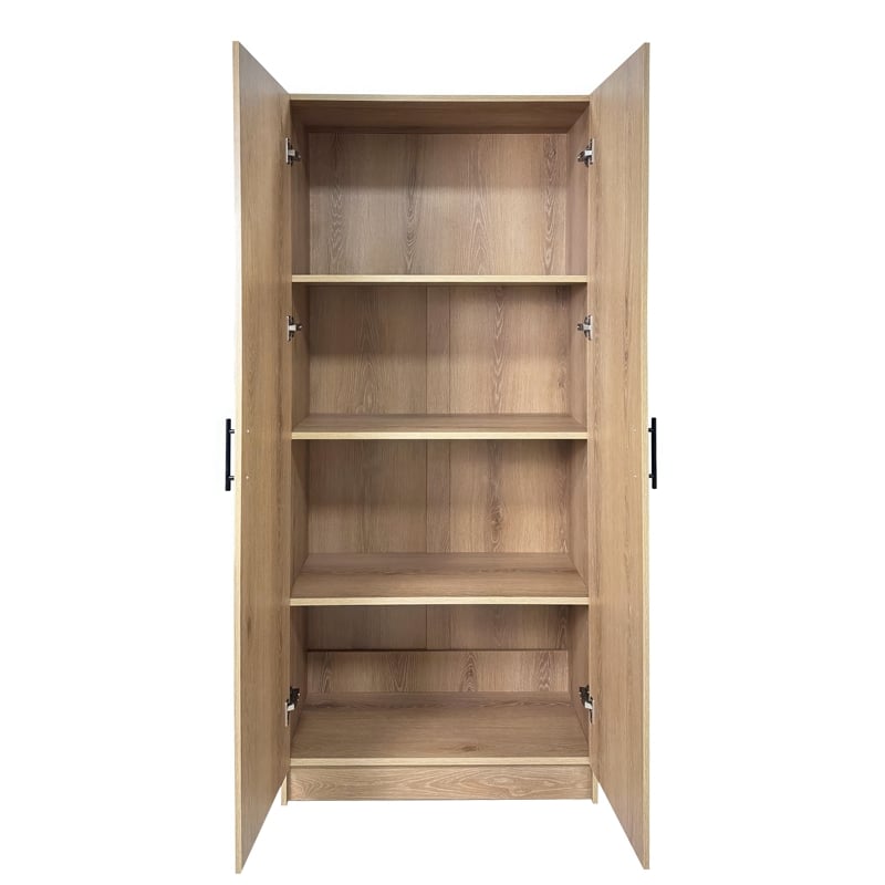 Klair Living Modex Multi-Purpose Utility Storage Cabinet (5-Piece Set) in Oak