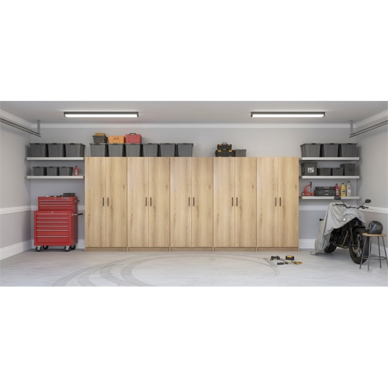 Klair Living Modex Multi-Purpose Utility Storage Cabinet (5-Piece Set) in Oak