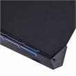 Urbanpro Modern Metal Gaming Desk with Built-in Outlets in Black