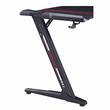 Urbanpro Modern Metal Gaming Desk with Built-in Outlets in Black