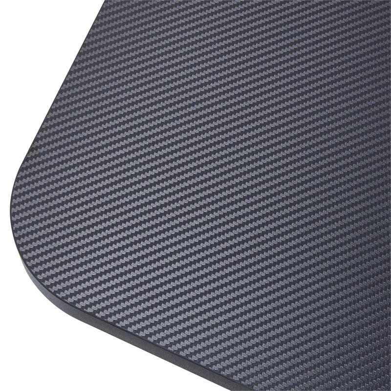 Urbanpro Modern Metal Gaming Desk with Built-in Outlets in Black